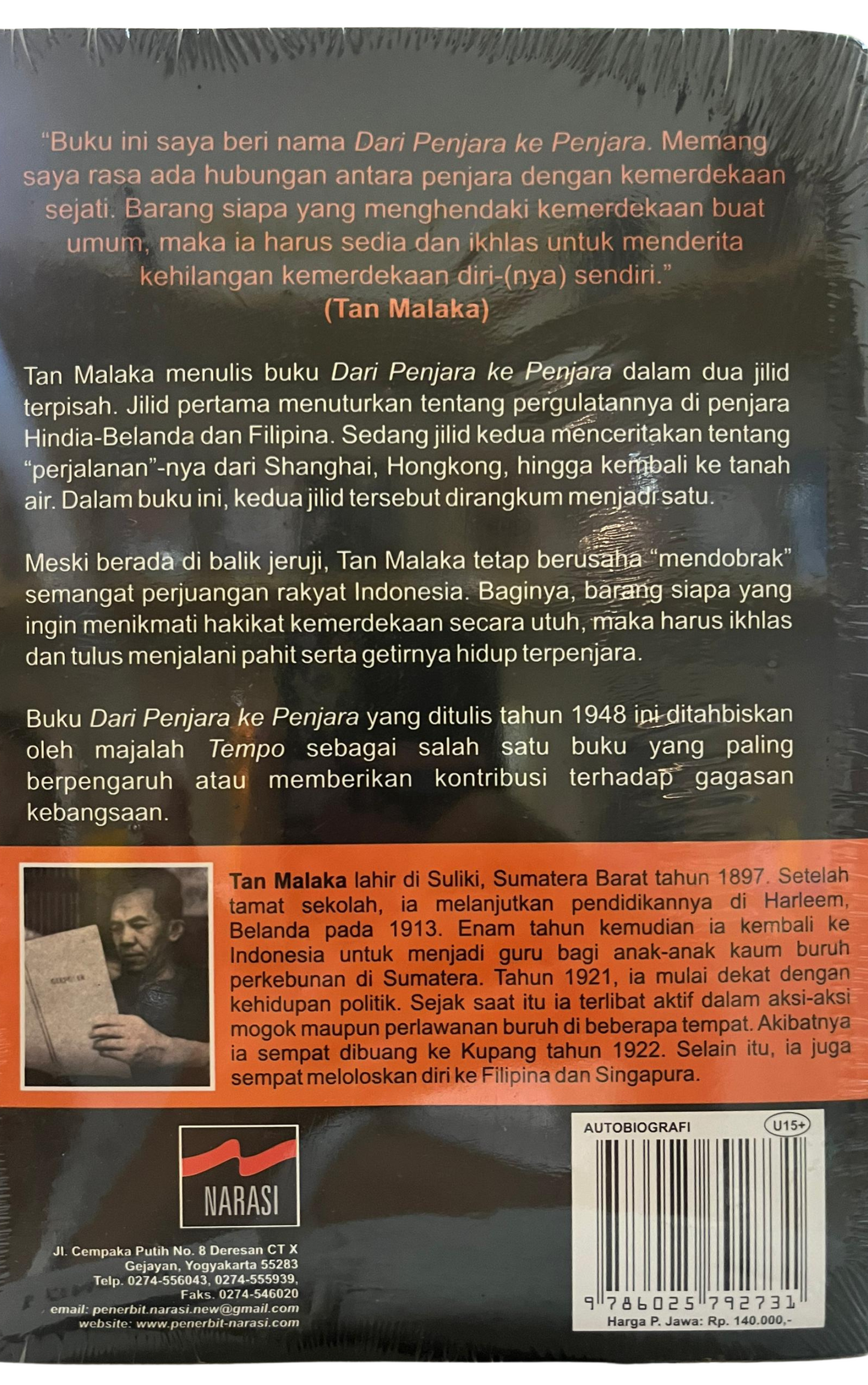 Dari Penjara ke Penjara Autobiografi Tan Malaka
