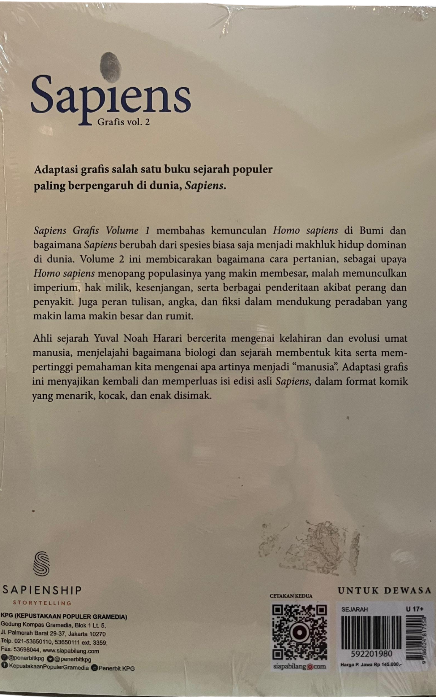 Sapiens Grafis vol.2 - Yuval Noah Harari