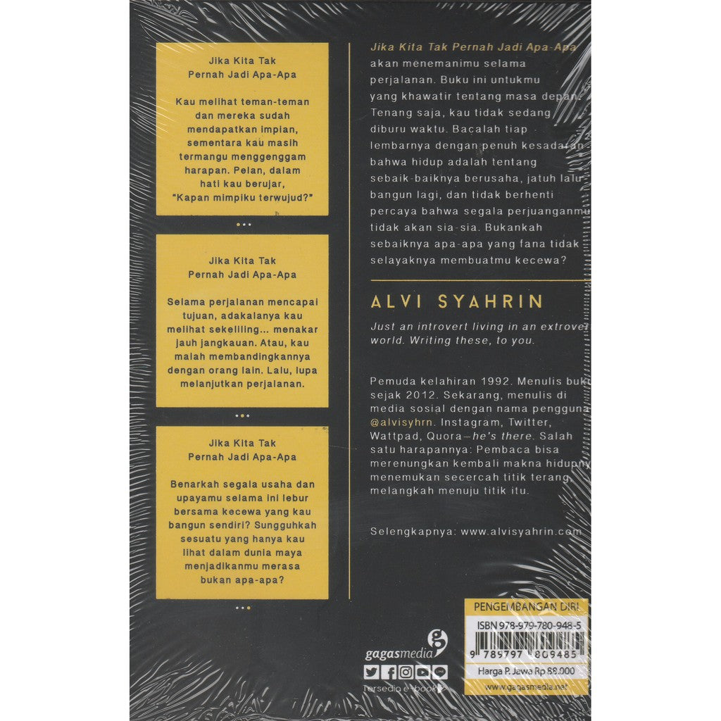 Jika Kita tak pernah jadi apa-apa - Alvi Syahrin