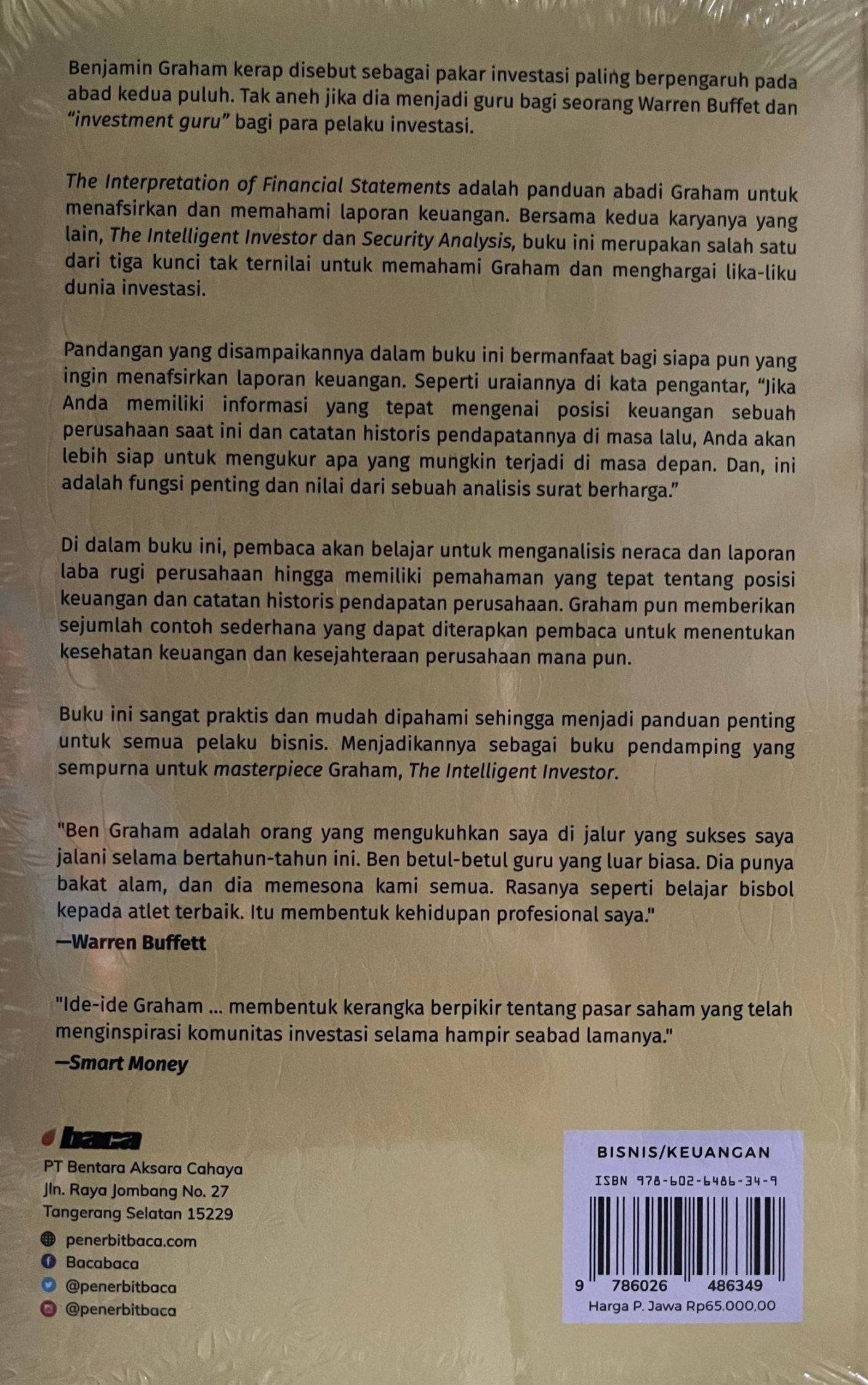 The interpretation of Financial Statements - Benjamin Graham